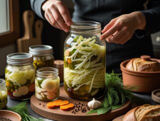 Domowe kimchi z lokalnych produktów na chłodne miesiące