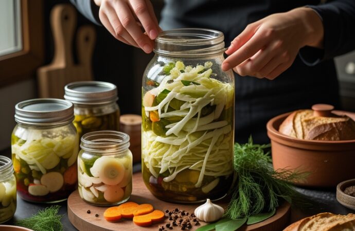 Domowe kimchi z lokalnych produktów na chłodne miesiące