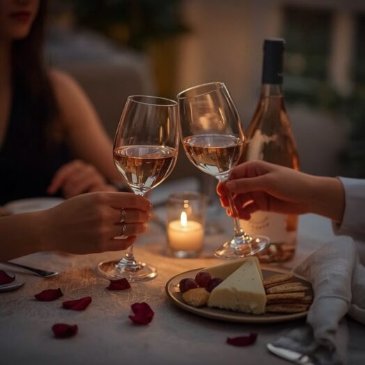 Sztuka łączenia wytrawnego wina 0,0% z potrawami we dwoje