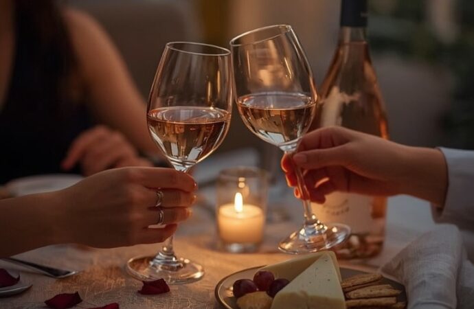 Sztuka łączenia wytrawnego wina 0,0% z potrawami we dwoje